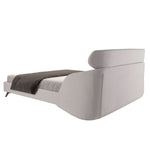 Bild in Galerie anzeigen, Augsburg 180x200 Polsterbett Stoff LINA color hellgrau back