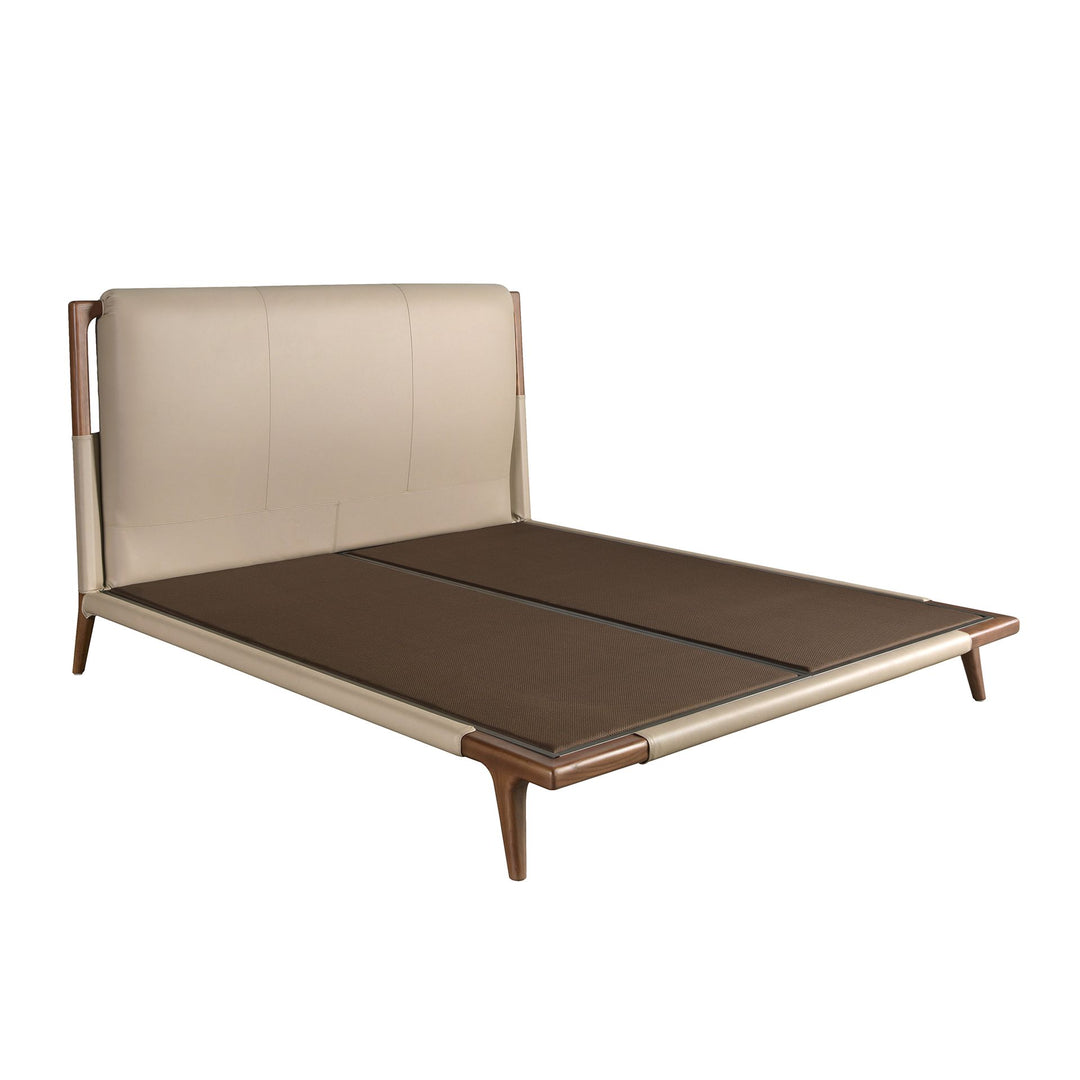 Bremen 180x200 Polsterbett Kunstleder LENO color mink frame