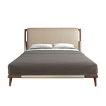 Bild in Galerie anzeigen, Bremen 180x200 Polsterbett Kunstleder LENO color mink front