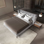 Bild in Galerie anzeigen, Dortmund 180x200Polsterbett Stoff RIVA color blaugrau top