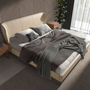 Düsseldorf 180x200 Polsterbett Kunstleder LENO color mink top