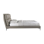 Bild in Galerie anzeigen, Leipzig 180x200 Polsterbett Kunstleder LENO color mink side