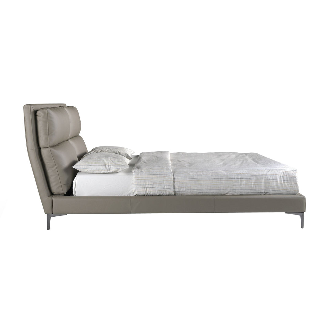 Leipzig 180x200 Polsterbett Kunstleder LENO color mink side