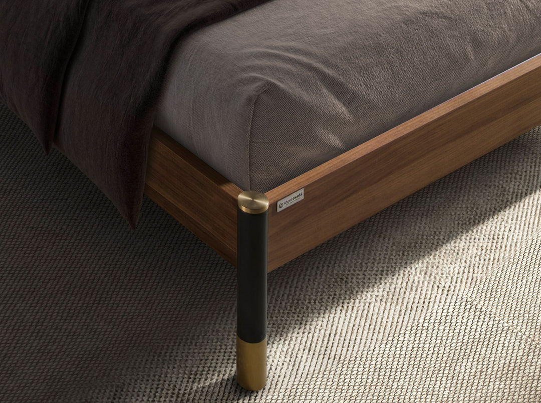 Mannheim 160x200 Polsterbett Kunstleder LENO color Grau detail