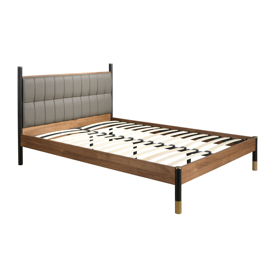 Mannheim 160x200 Polsterbett Kunstleder LENO color Grau frame