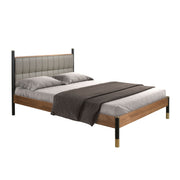 Mannheim 160x200 Polsterbett Kunstleder LENO color Grau main