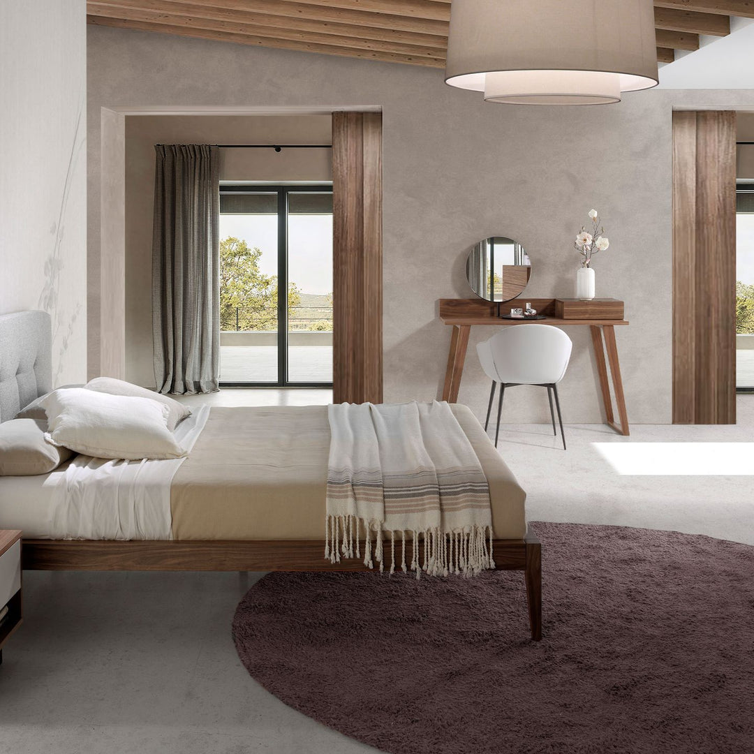 Münster 160x200 Polsterbett Webstoff WEVO color Grau side 02