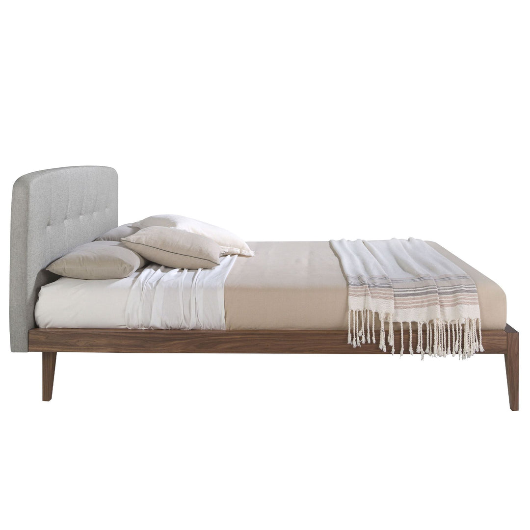 Münster 160x200 Polsterbett Webstoff WEVO color Grau side