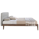 Bild in Galerie anzeigen, Münster 160x200 Polsterbett Webstoff WEVO color Grau side