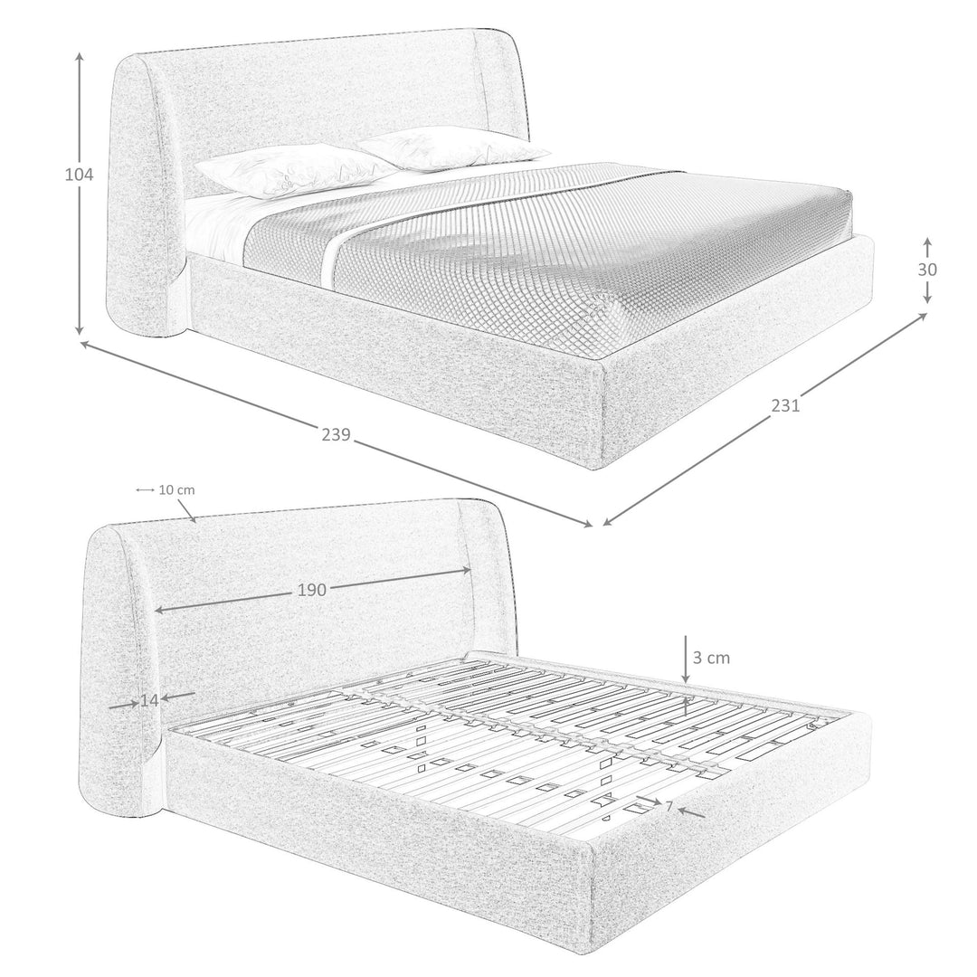 Bonn Polsterbett masse Shared